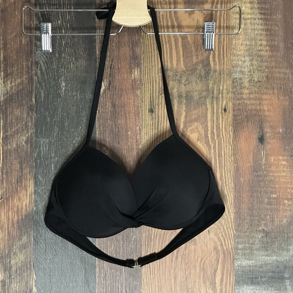 Endless Sun Women Black Padded Bikini Top Size Medium